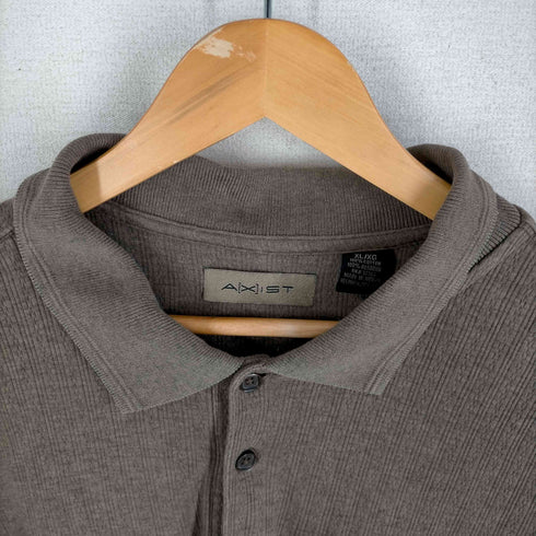 ? AXIST 90s~00S コットンロングスリーブポロシャツ メンズ JPN:XL