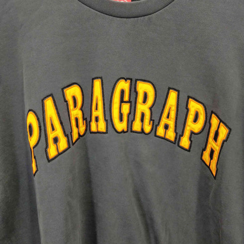 パラグラフ PARAGRAPH フロントロゴ クルーネックスウェットシャツ メンズ FREE