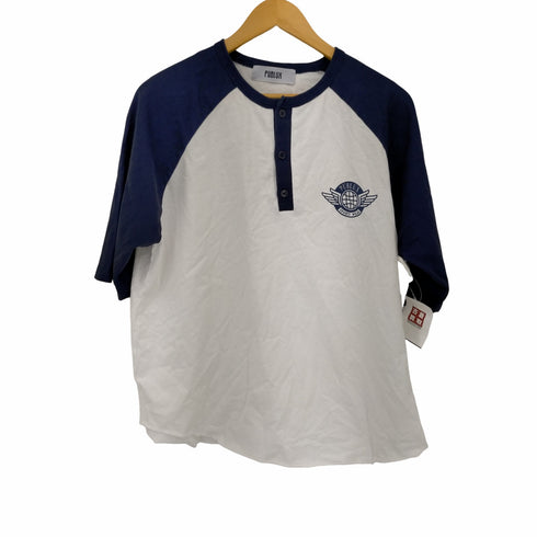 パブリュクス PUBLUX ヘンリーネック ラグランスリーブTシャツ レディース JPN:S
