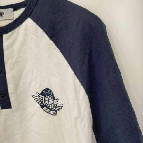 パブリュクス PUBLUX ヘンリーネック ラグランスリーブTシャツ レディース JPN:S