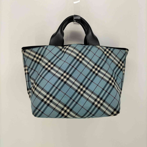 バーバリーブルーレーベル BURBERRY BLUE LABEL ノバチェック レザー切替 ハンドバッグ レディース