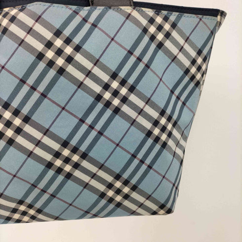 バーバリーブルーレーベル BURBERRY BLUE LABEL ノバチェック レザー切替 ハンドバッグ レディース