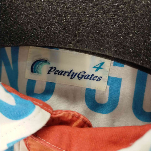 パーリーゲイツ PEARLY GATES S/S ポロシャツ SURF HAWAI サーフィン総柄 メンズ 4
