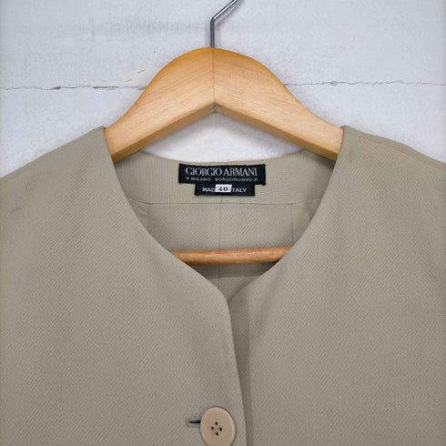ジョルジオアルマーニ Giorgio Armani MADE IN ITALY バックスリットデザインベスト レディース JPN:40