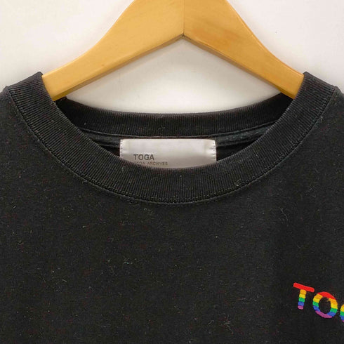 トーガアーカイブス TOGA ARCHIVES S/S ロゴ刺繍Tシャツ メンズ JPN:XL