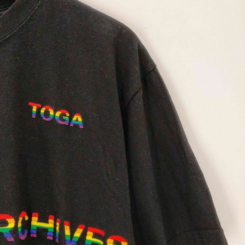 トーガアーカイブス TOGA ARCHIVES S/S ロゴ刺繍Tシャツ メンズ JPN:XL