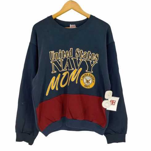 ソフィー SOFFE UNITED STATE NAVY 切替スウェット メンズ JPN:L