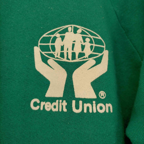フルーツオブザルーム FRUIT OF THE LOOM 80~90S MADE IN CANADA CREDIT UNION ラグランスウェット メンズ L/G