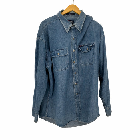 チャップスラルフローレン CHAPS RALPH LAUREN タックボタンデニムシャツ メンズ JPN:XL