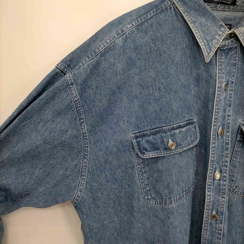 チャップスラルフローレン CHAPS RALPH LAUREN タックボタンデニムシャツ メンズ JPN:XL