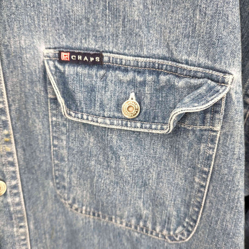 チャップスラルフローレン CHAPS RALPH LAUREN タックボタンデニムシャツ メンズ JPN:XL