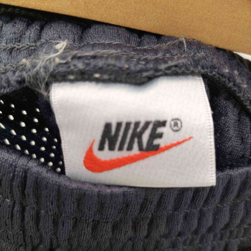 ナイキ NIKE 90s Y2K 白タグ フロントロゴ刺繍 メッシュハーフパンツ メンズ L
