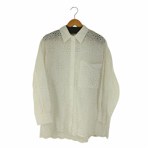 ザラ ZARA カットワークレースシャツ レディース US S