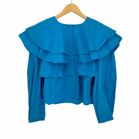 ザラ ZARA フリルシャツブラウス レディース import:M