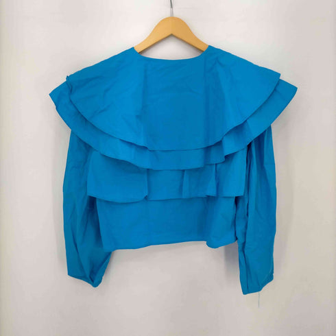 ザラ ZARA フリルシャツブラウス レディース import:M