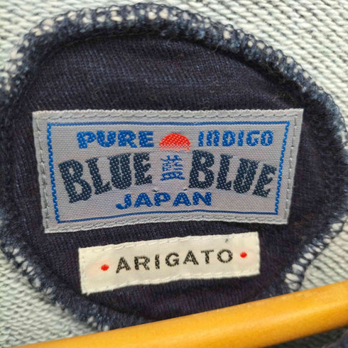 ブルーブルー BLUE BLUE 吊り裏毛 藍染クルーネックスウェット メンズ 1