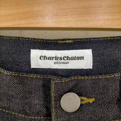 シャルル シャトン charles chaton ロールアップデニムパンツ レディース JPN:38