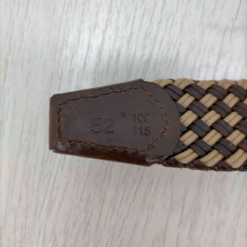 SOLID BRASS ITALY製 メッシュベルト メンズ 52
