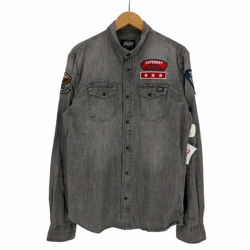 極度乾燥しなさい Superdry DRAGWAY SHIRT デニムシャツ メンズ JPN:M