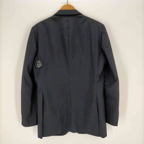 バーバリーブラックレーベル BURBERRY BLACK LABEL 2b ブレザー 裏地ノバチェック 120sウール 銀ボタン メンズ JPN:L