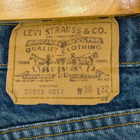 リーバイス Levis 70-80s 20505-0217 オレンジタブ ジッパーフライ テーパードデニムパンツ ボタン裏513 メンズ W30 L32