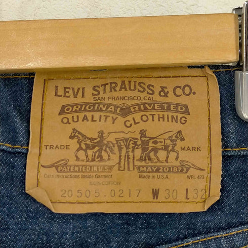 リーバイス Levis 79年08月製 オレンジタブ 20505-0217 42TALON ボタン裏8 メンズ W30 L32