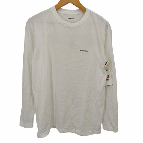 アメリカーナ Americana バックプリント クルーネックTシャツ レディース