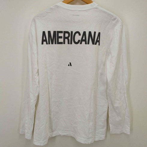 アメリカーナ Americana バックプリント クルーネックTシャツ レディース