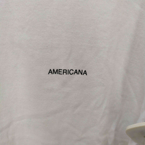 アメリカーナ Americana バックプリント クルーネックTシャツ レディース