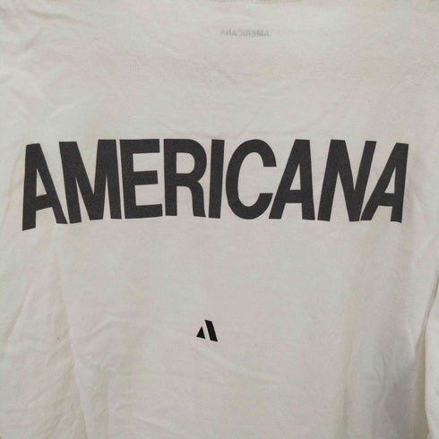 アメリカーナ Americana バックプリント クルーネックTシャツ レディース