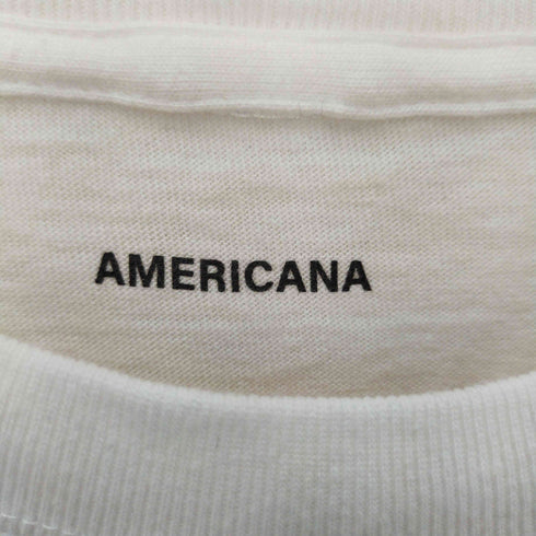 アメリカーナ Americana バックプリント クルーネックTシャツ レディース