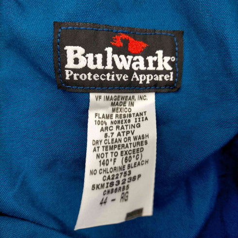 Bulwark メキシコ製 刺繍ロゴ オールインワン ツナギ メンズ 44-RG