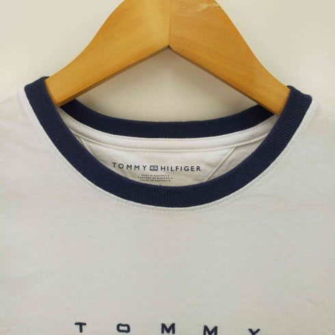トミーヒルフィガー TOMMY HILFIGER フロントロゴ クルーネックTシャツ レディース import:S