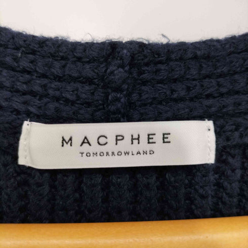 マカフィー MACPHEE 2023SS ハイブリッドコットンVネックニット レディース JPN:S