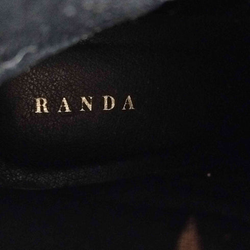 ランダ RANDA スエード ヒール ショート ブーツ レディース JPN:L