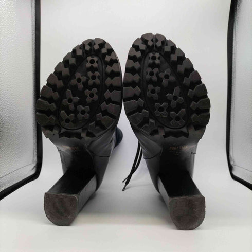 プールサイド POOLSIDE レザー 切替 ショート ブーツ レディース JPN:24.5