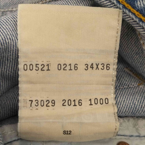リーバイス Levis ユーロリーバイス 521 リメイク ジッパーフライデニム メンズ 34×36