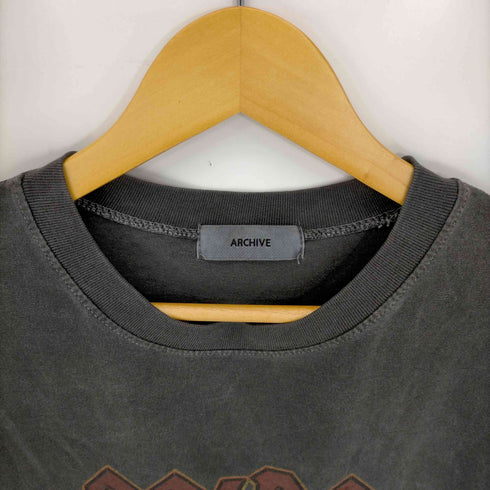 フメイ archive ヴィンテージ加工 オーバーサイズバンドTシャツ メンズ