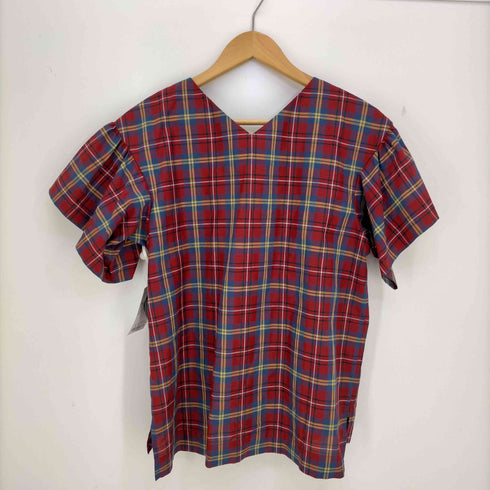 ヴィヴィアンウエストウッドレッドレーベル Vivienne Westwood RED LABEL オーブ刺繍 タータンチェック フリルブラウス レディース 00
