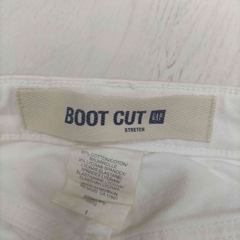 ギャップ Gap 00S BOOT CUT ストレッチ ブーツカット ホワイト デニム パンツ レディース