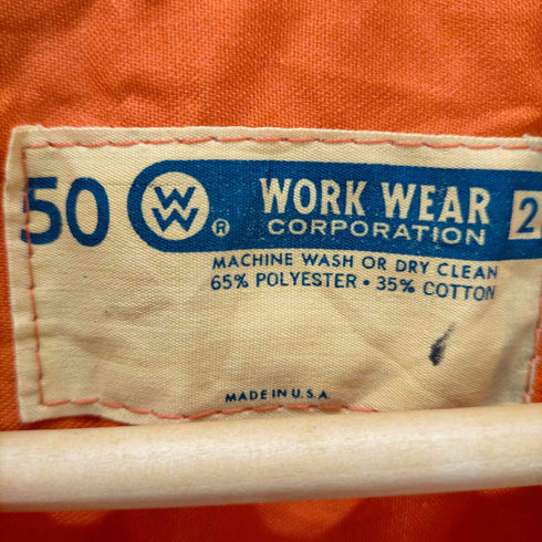 ワークウェアコーポレーション WORK WEAR CORPORATION USA製 スコービルジッパー オールインワン ツナギ メンズ 50