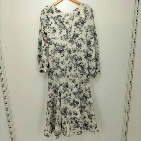 マーキュリーデュオ MERCURYDUO 2023AW フラワーフロントギャザーマーメイドワンピース レディース JPN:M