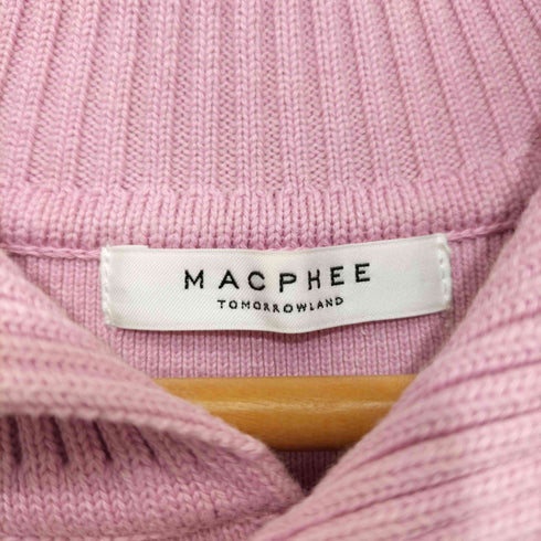 マカフィー MACPHEE 2023SS ソリッドニットショートブルゾン レディース JPN:S