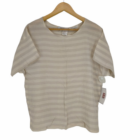 マックスマーラ MAX MARA 白タグ シルクボーダーS/S TEE レディース