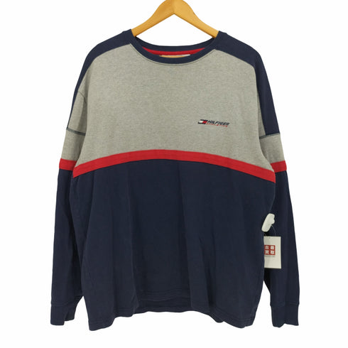 トミーヒルフィガー TOMMY HILFIGER HILFIGER ATHLETICS ビックシルエット L/S Tシャツ メンズ import:L
