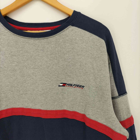 トミーヒルフィガー TOMMY HILFIGER HILFIGER ATHLETICS ビックシルエット L/S Tシャツ メンズ import:L