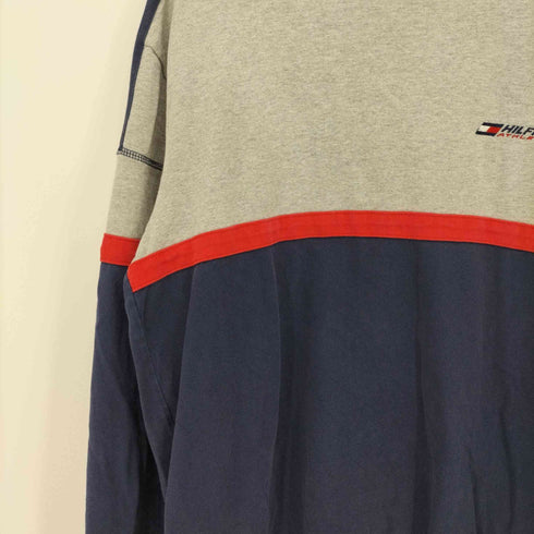 トミーヒルフィガー TOMMY HILFIGER HILFIGER ATHLETICS ビックシルエット L/S Tシャツ メンズ import:L