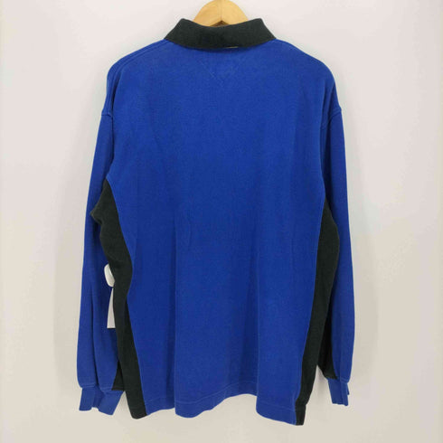 トミーヒルフィガー TOMMY HILFIGER フラッグタグ ロゴワンポイント ハーフジップ ポロシャツ メンズ import:XL