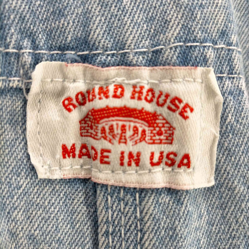 ラウンドハウス ROUND HOUSE デニム オーバーオール メンズ 46×32