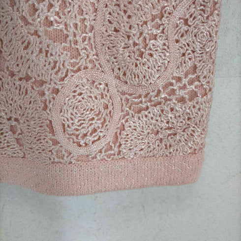 GB COLLECTION レース刺繍クルーネックカーディガン レディース 9R